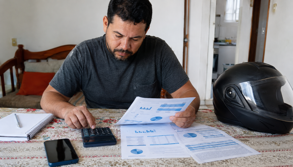 Parcela, taxa de administração e custos do Consórcio de Moto
