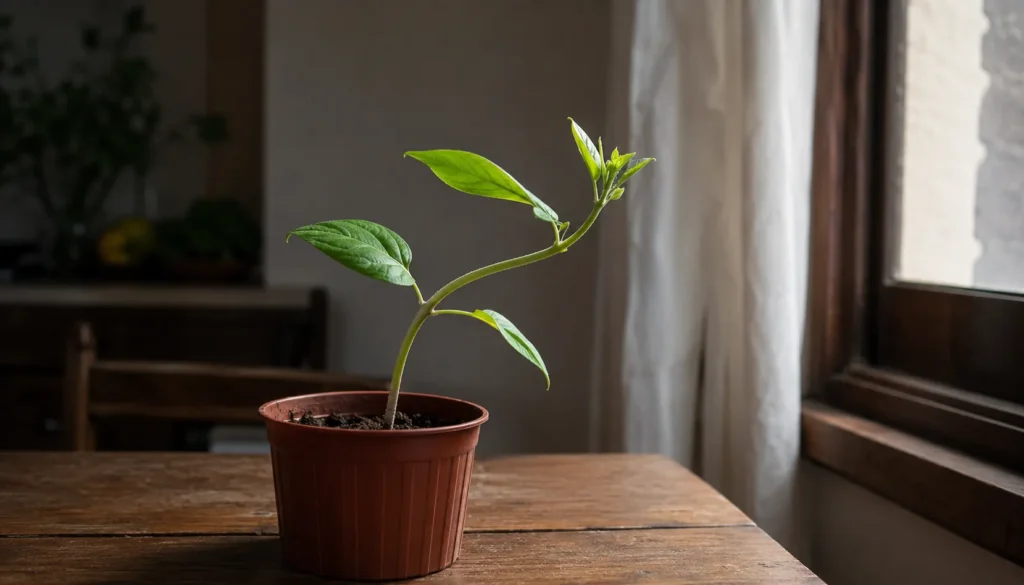 Muda Verde à Luz da Janela