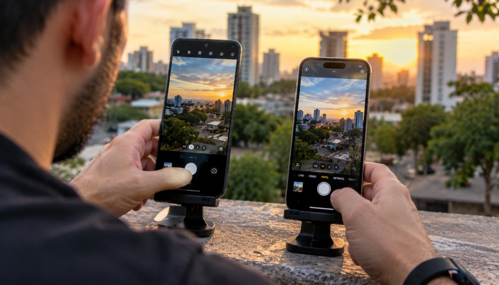 Comparação das câmeras de Xiaomi e iPhone