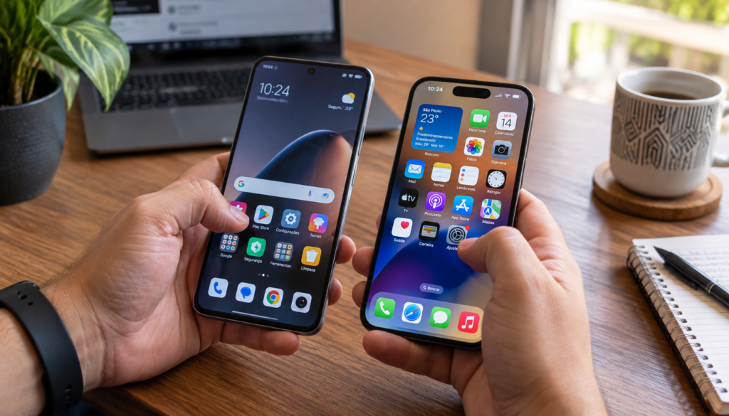 HyperOS e iOS na comparação entre Xiaomi ou iPhone